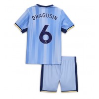 Maglie da calcio Tottenham Hotspur Radu Dragusin #6 Seconda Maglia Bambino 2024-25 Manica Corta (+ Pantaloni corti)